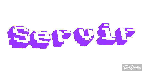 Servir Efeito do texto