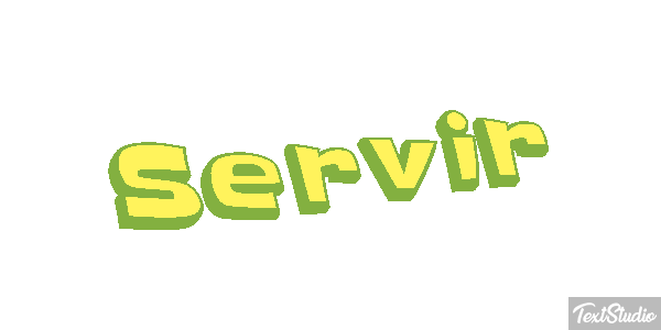 Servir Efeito do texto