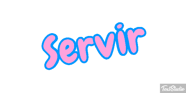 Servir Efeito do texto