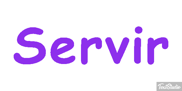 Servir Efeito do texto