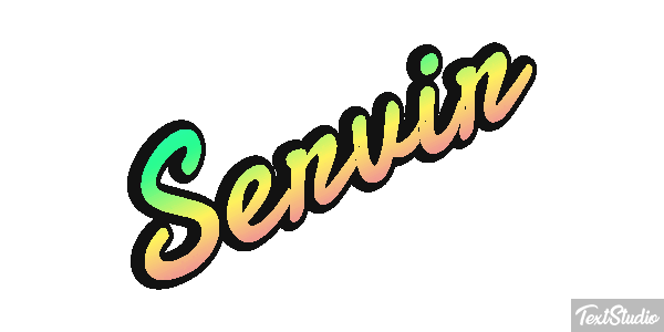 Servir Efeito do texto