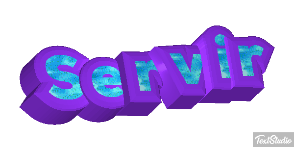 Servir Efeito do texto