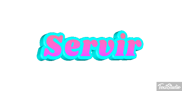 Servir Efeito do texto