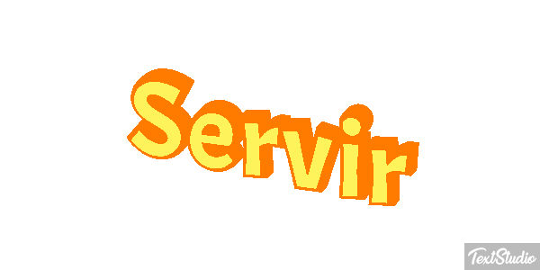 Servir Efeito do texto