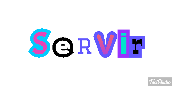Servir Efeito do texto