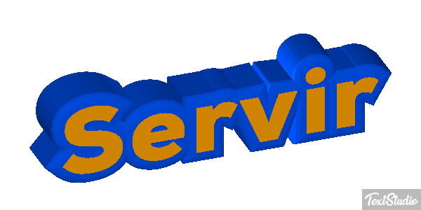 Servir Efeito do texto