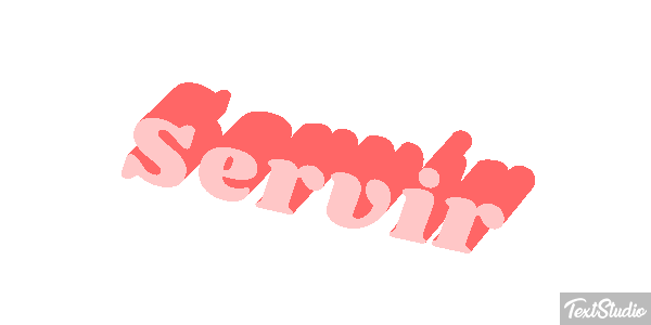 Servir Efeito do texto