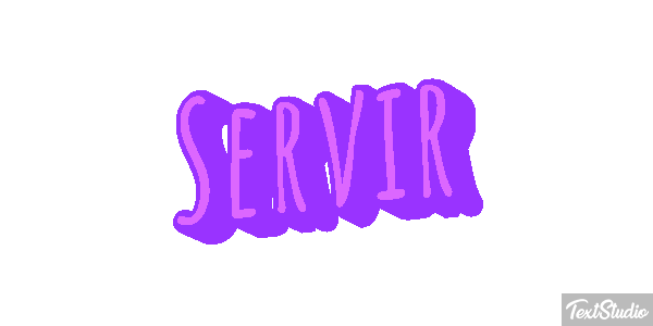 Servir Efeito do texto
