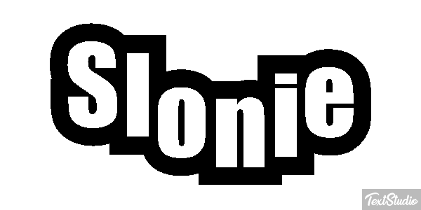 Słonie Effetto testo