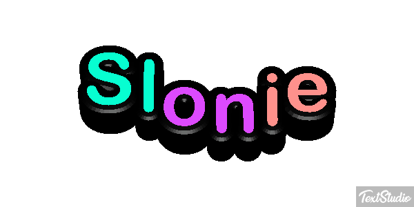 Słonie Effetto testo