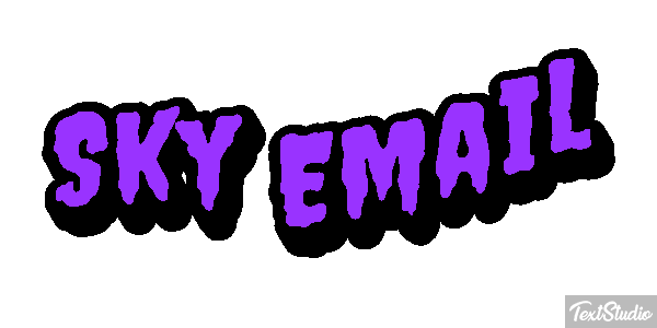 Sky Email Text effect