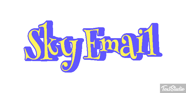 Sky Email Text effect