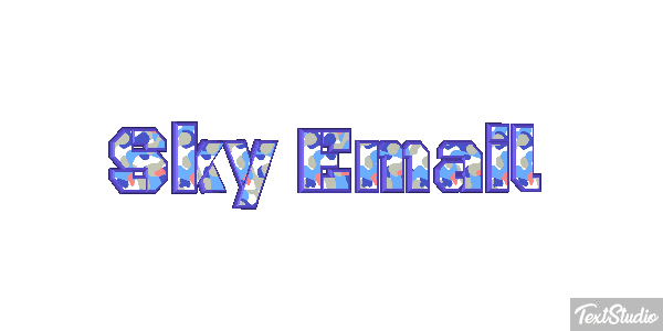 Sky Email Text effect