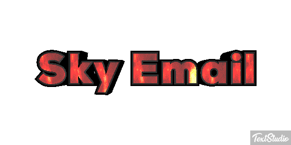 Sky Email Text effect