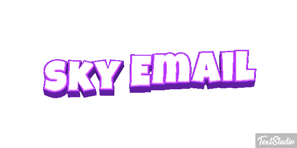 Sky Email Text effect