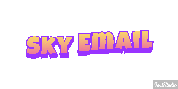 Sky Email Text effect