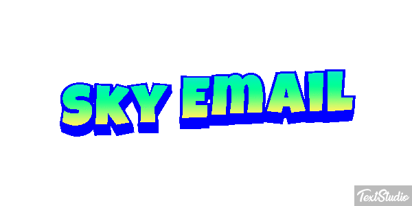 Sky Email Text effect