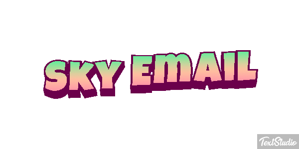 Sky Email Text effect