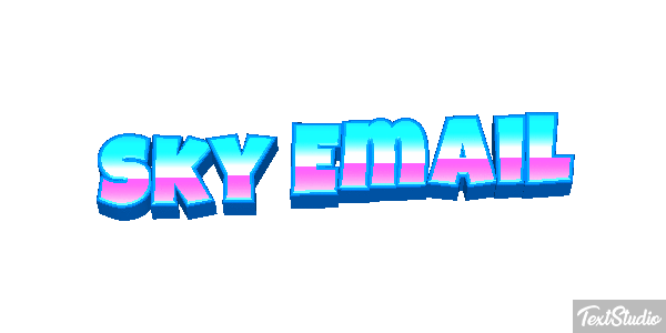 Sky Email Text effect