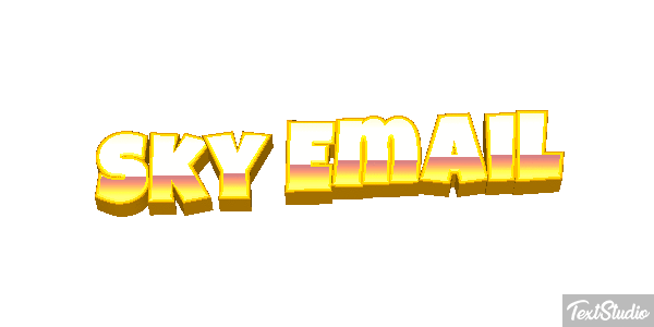 Sky Email Text effect
