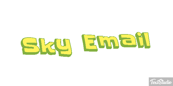 Sky Email Text effect