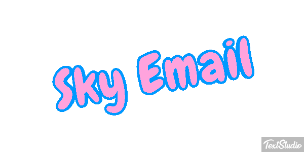 Sky Email Text effect