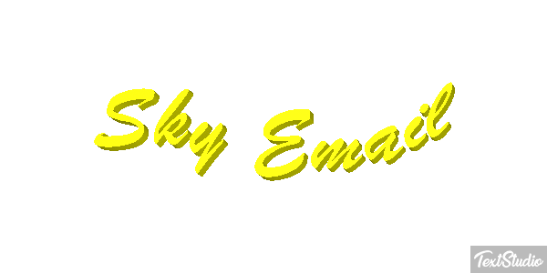 Sky Email Text effect