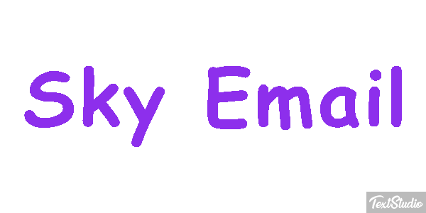 Sky Email Text effect
