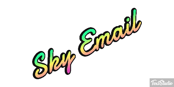 Sky Email Text effect