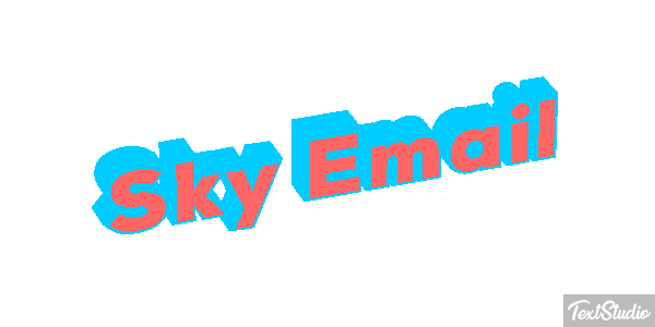 Sky Email Text effect