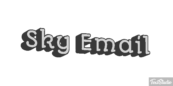 Sky Email Text effect