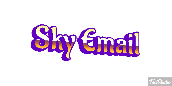 Sky Email Text effect