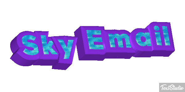 Sky Email Text effect
