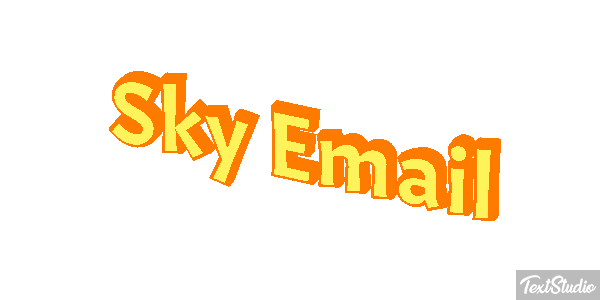 Sky Email Text effect