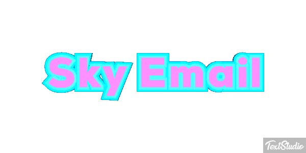 Sky Email Text effect