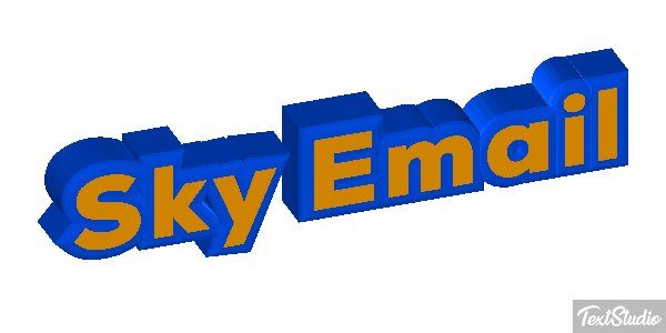 Sky Email Text effect
