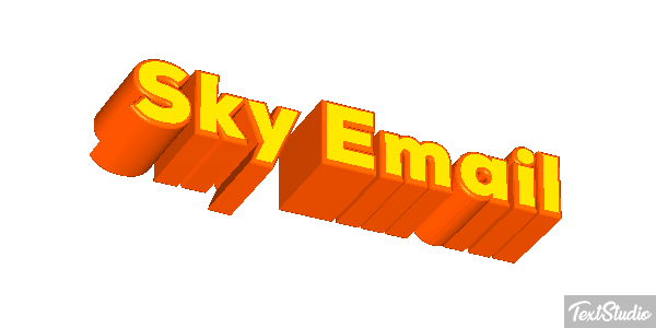 Sky Email Text effect