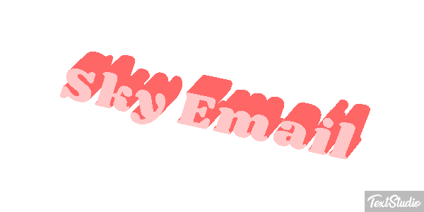 Sky Email Text effect