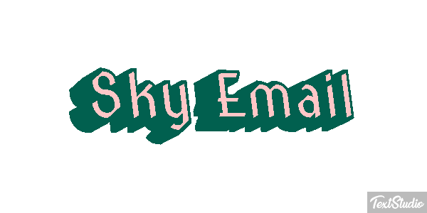 Sky Email Text effect