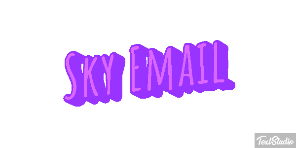 Sky Email Text effect