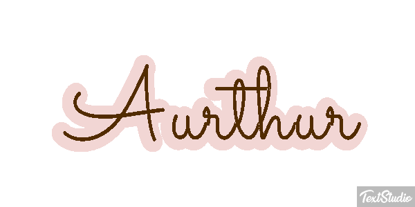 Aurthur Text effect