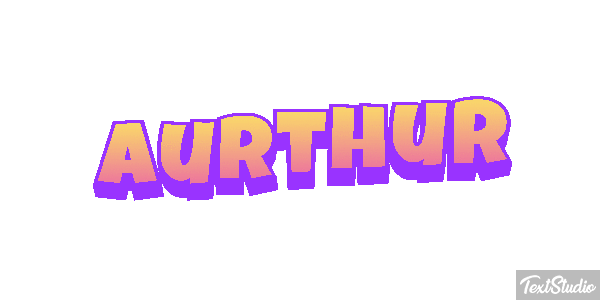 Aurthur Text effect