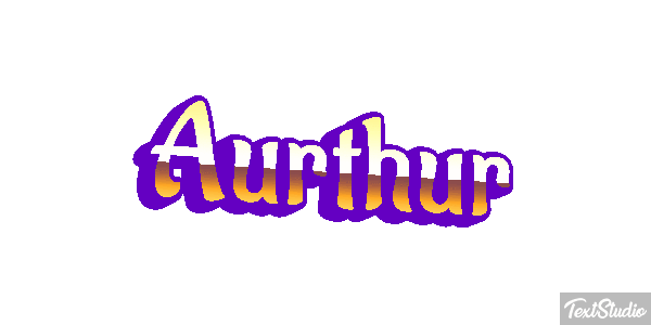 Aurthur Text effect