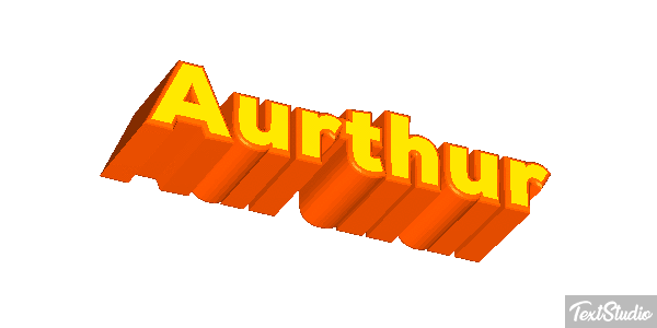Aurthur Text effect