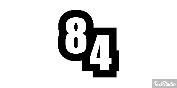 84 Efecto de texto