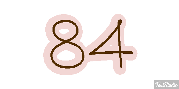 84 Efecto de texto