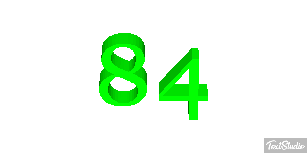 84 Efecto de texto