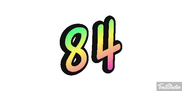 84 Efecto de texto