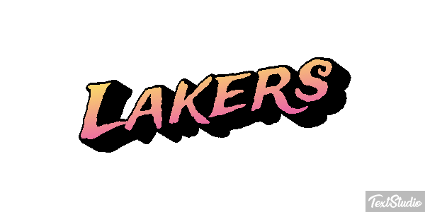 Lakers Text effect