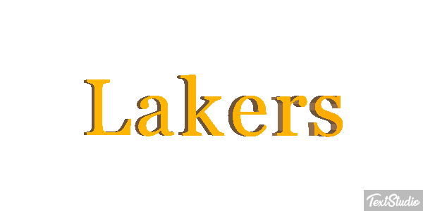 Lakers Text effect